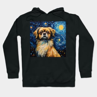 Tibetan Spaniel painting Hoodie